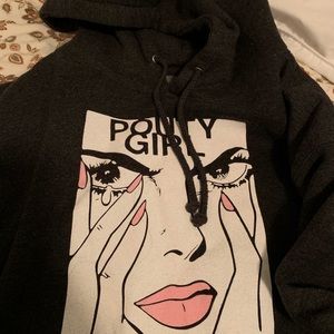 Pouty girl hoodie